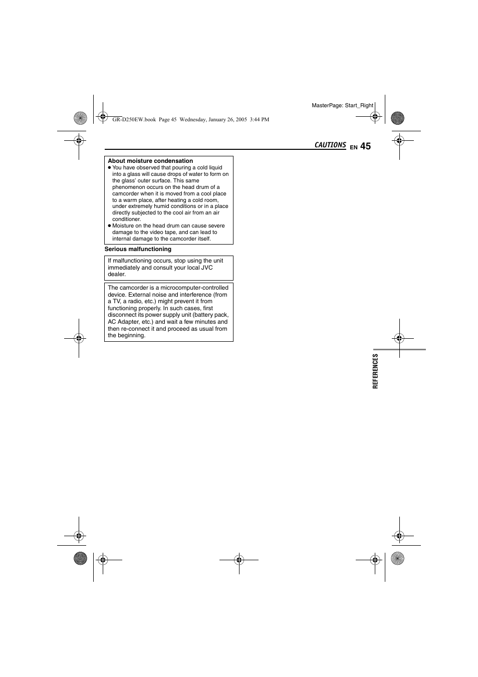 JVC GR-D250 User Manual | Page 45 / 48