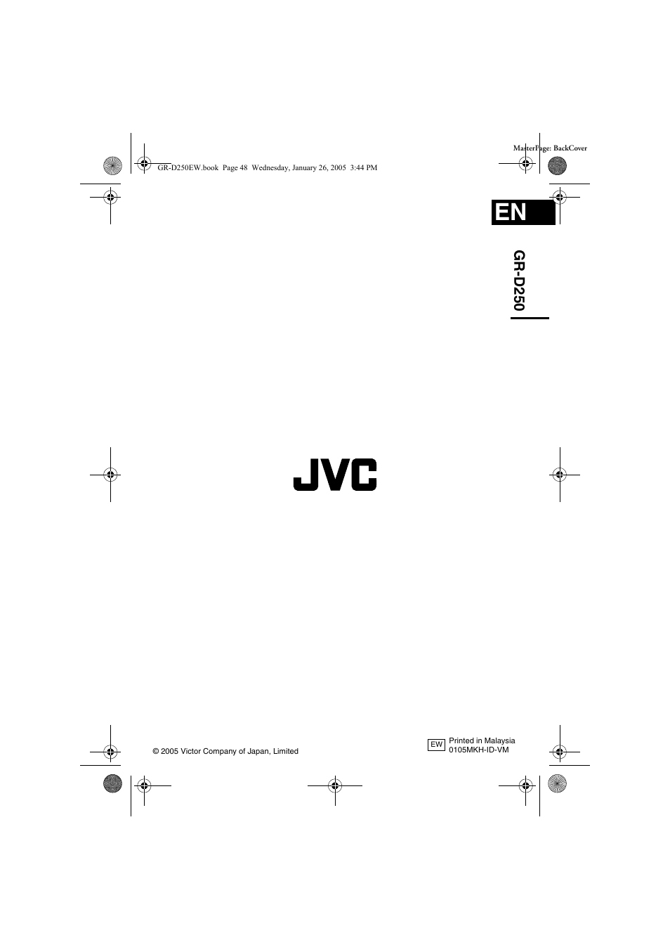 Gr-d 250 | JVC GR-D250 User Manual | Page 48 / 48