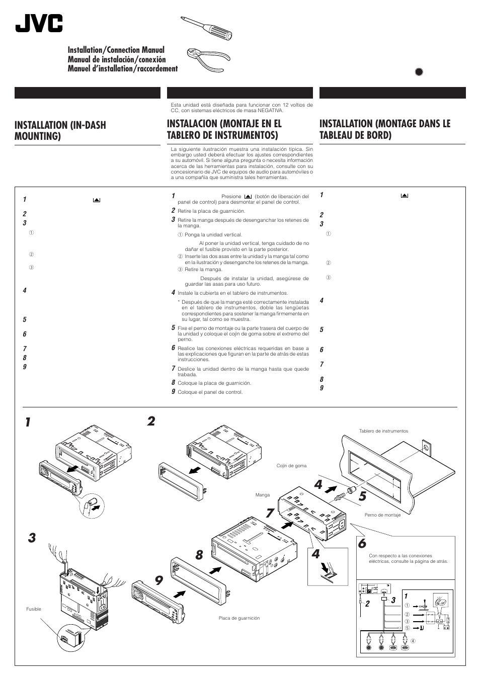 JVC KD-SX838 User Manual | 4 pages