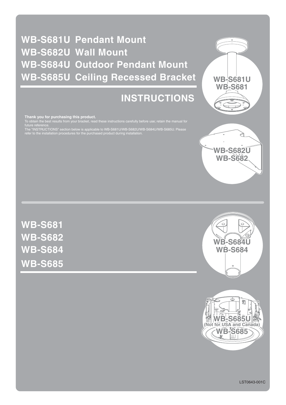 JVC WB-S681U User Manual | 24 pages