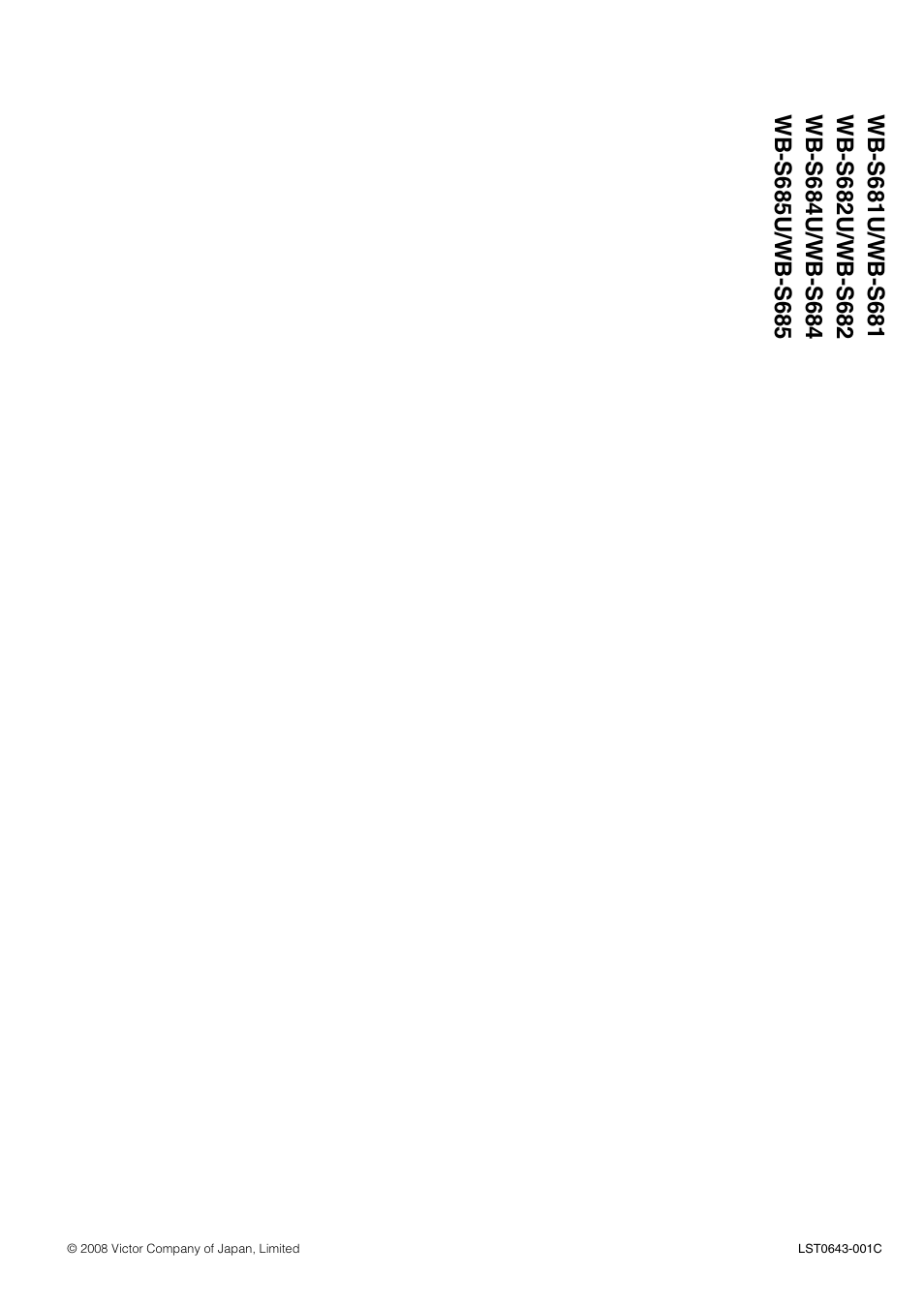 JVC WB-S681U User Manual | Page 24 / 24