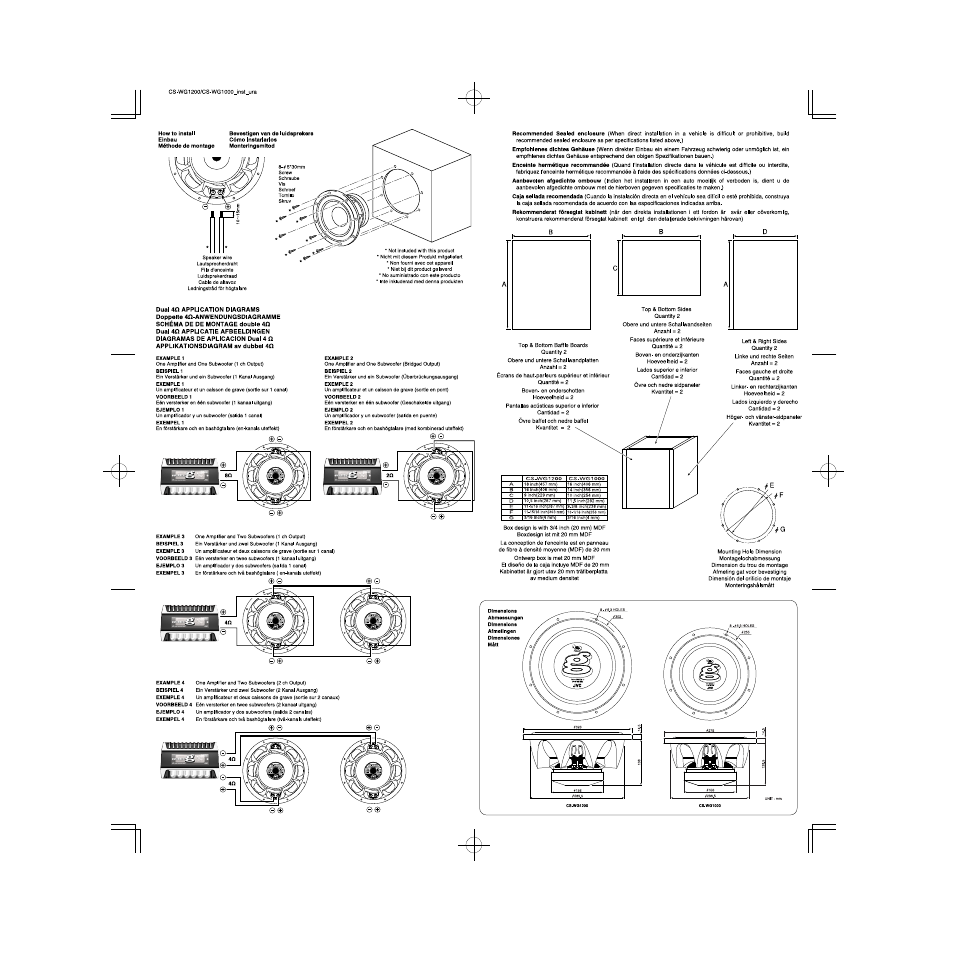 JVC CS-WG1200 User Manual | Page 2 / 2