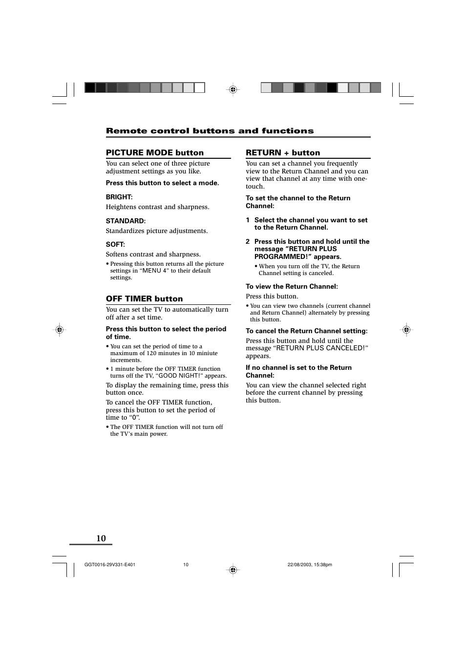 JVC AV-16N311 User Manual | Page 10 / 26