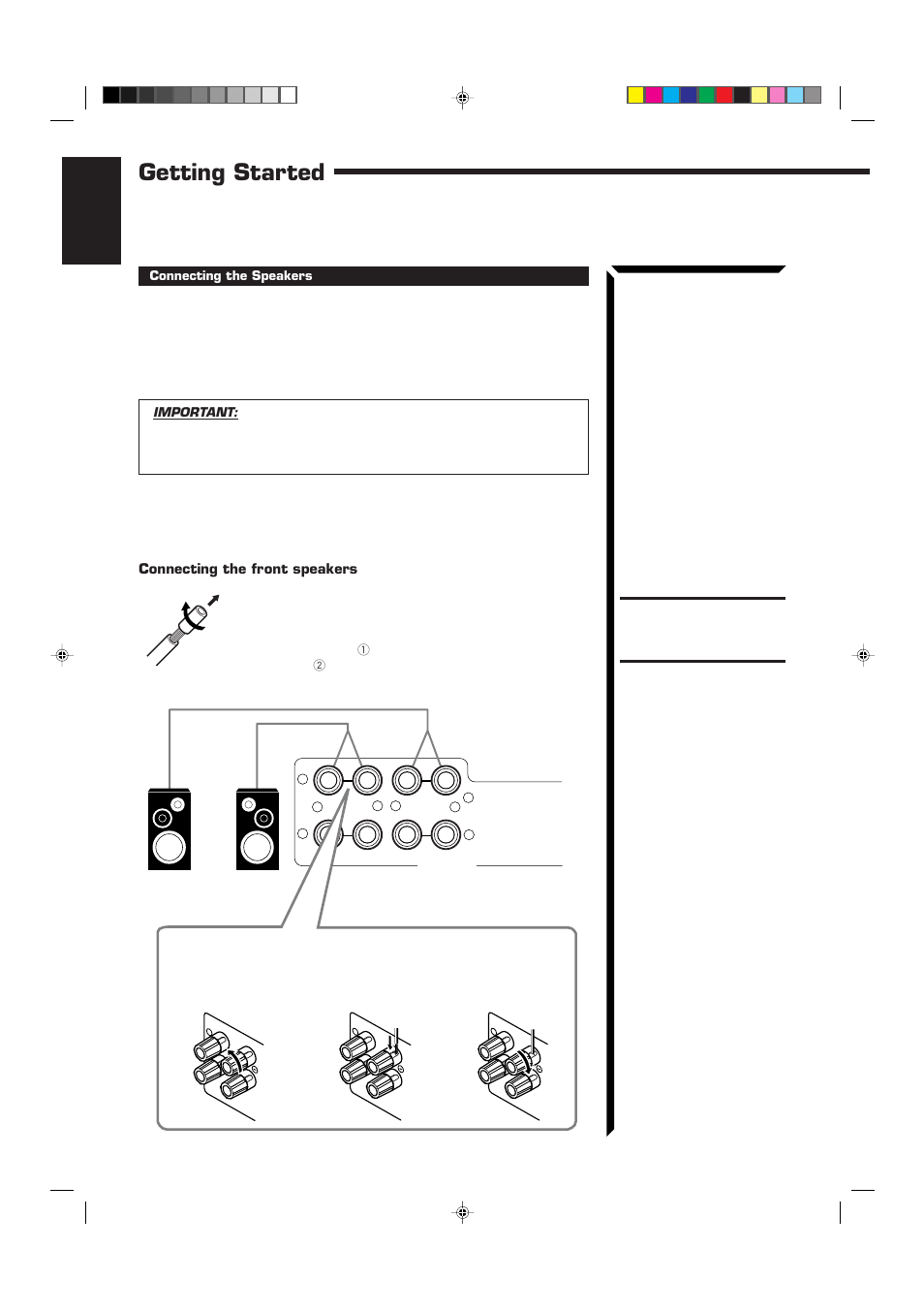 Getting started, English | JVC RM-SR774XU User Manual | Page 14 / 76