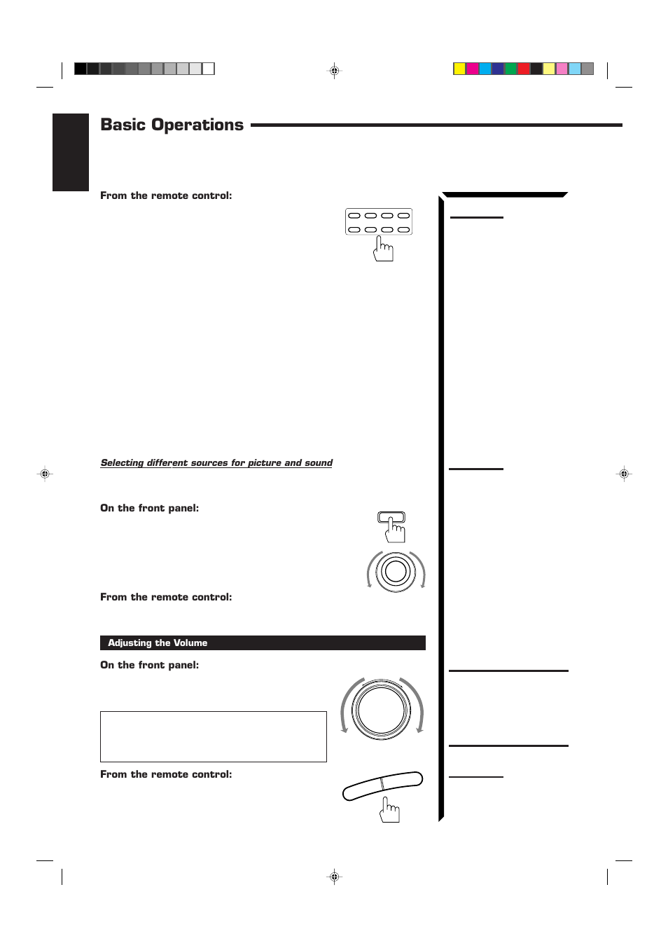 Basic operations, English | JVC RM-SR774XU User Manual | Page 24 / 76