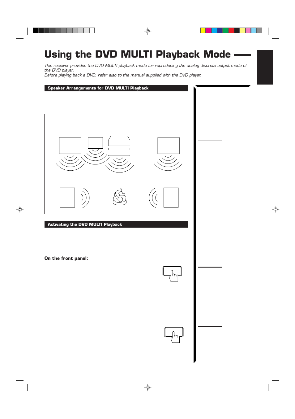 Using the dvd multi playback mode | JVC RM-SR774XU User Manual | Page 47 / 76