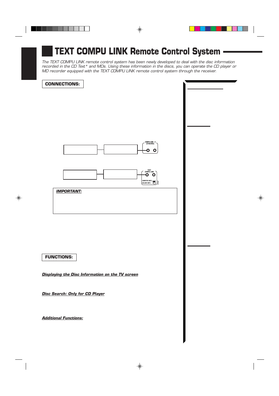 Text compu link remote control system | JVC RM-SR774XU User Manual | Page 58 / 76