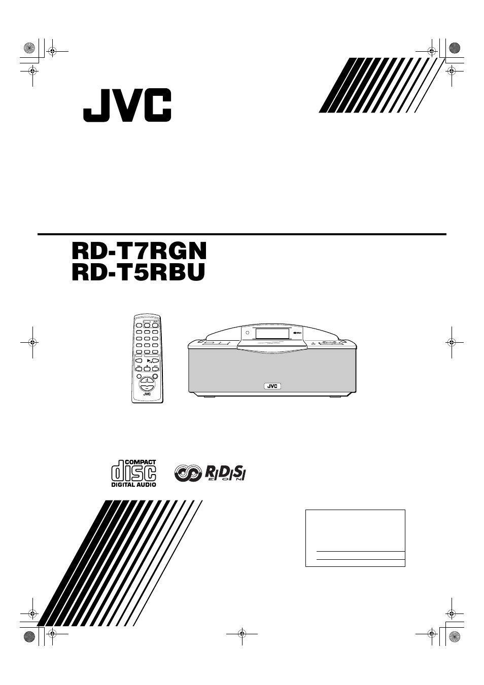 JVC RD-T7RGN User Manual | 16 pages