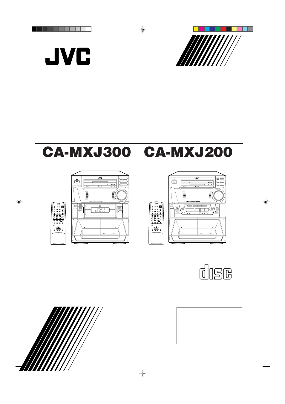 JVC CA-MXJ200 User Manual | 42 pages