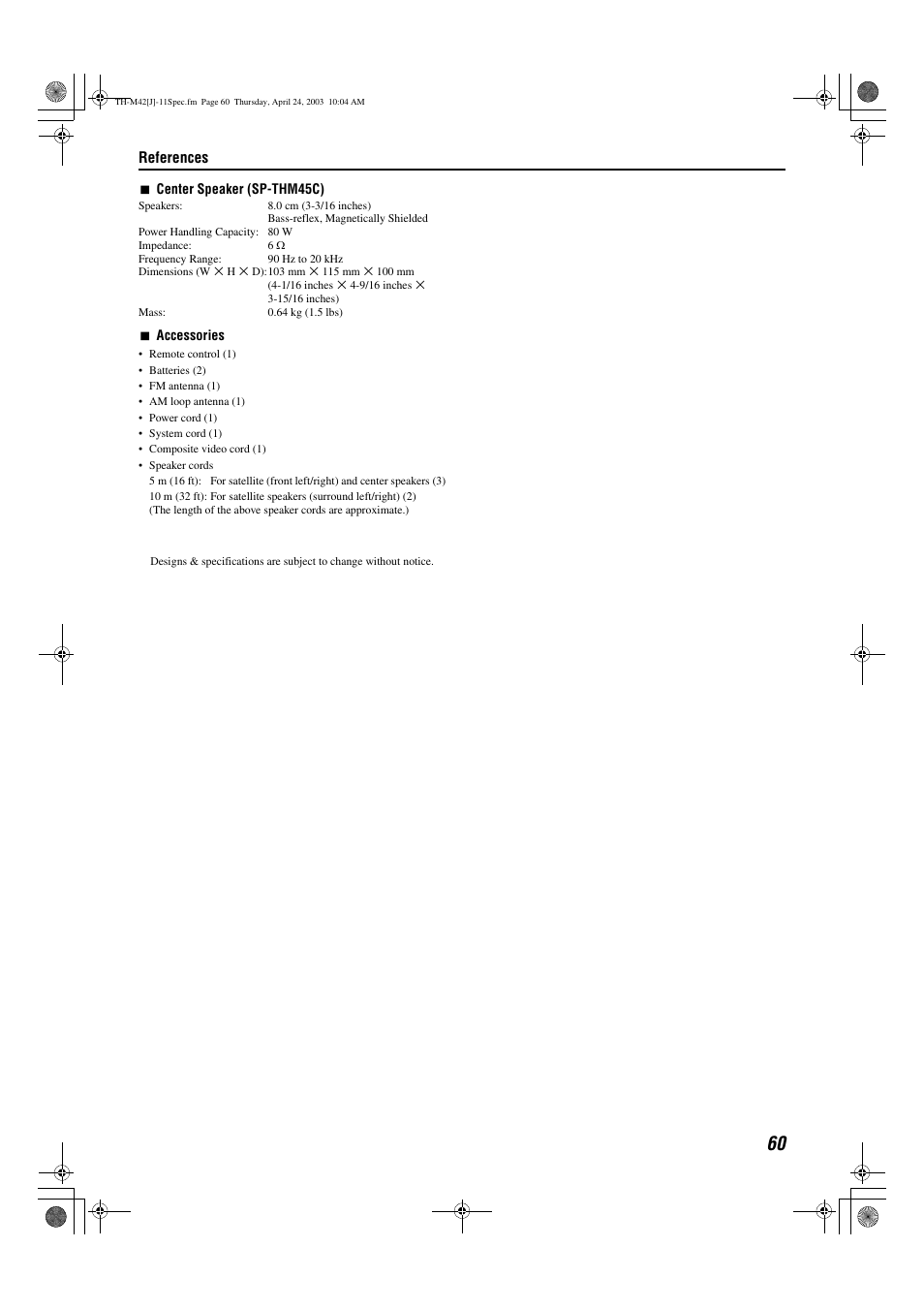 JVC TH-M42 User Manual | Page 63 / 130