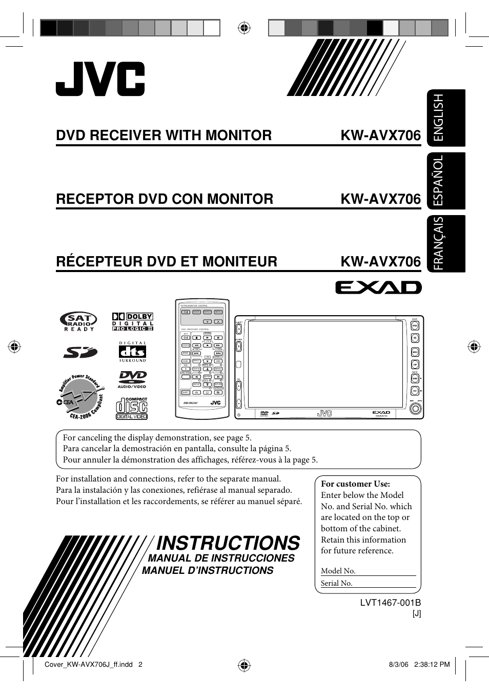 JVC KW-AVX706 User Manual | 177 pages