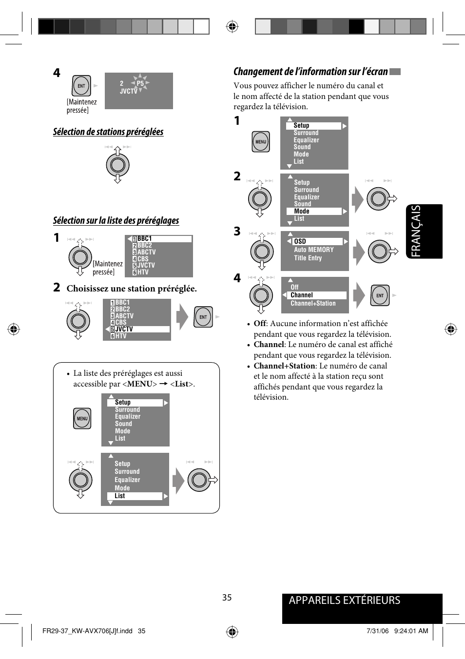 Français | JVC KW-AVX706 User Manual | Page 151 / 177