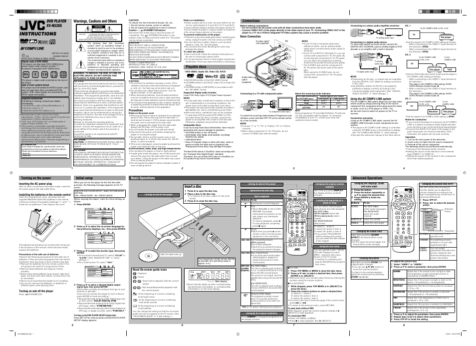 JVC XV-N328S User Manual | 6 pages