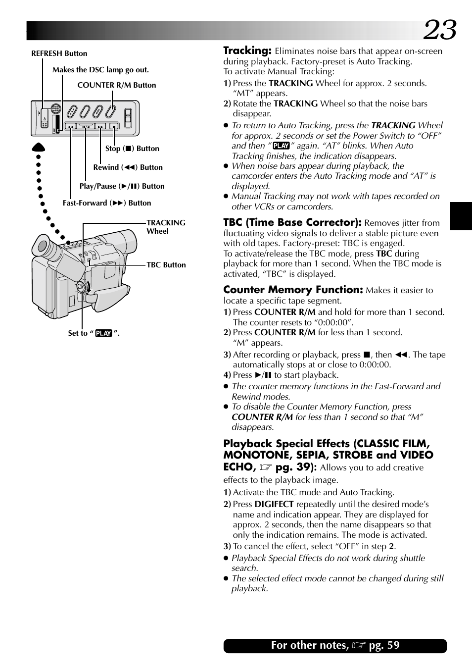 JVC COMPACT GR-SXM735 User Manual | Page 23 / 76