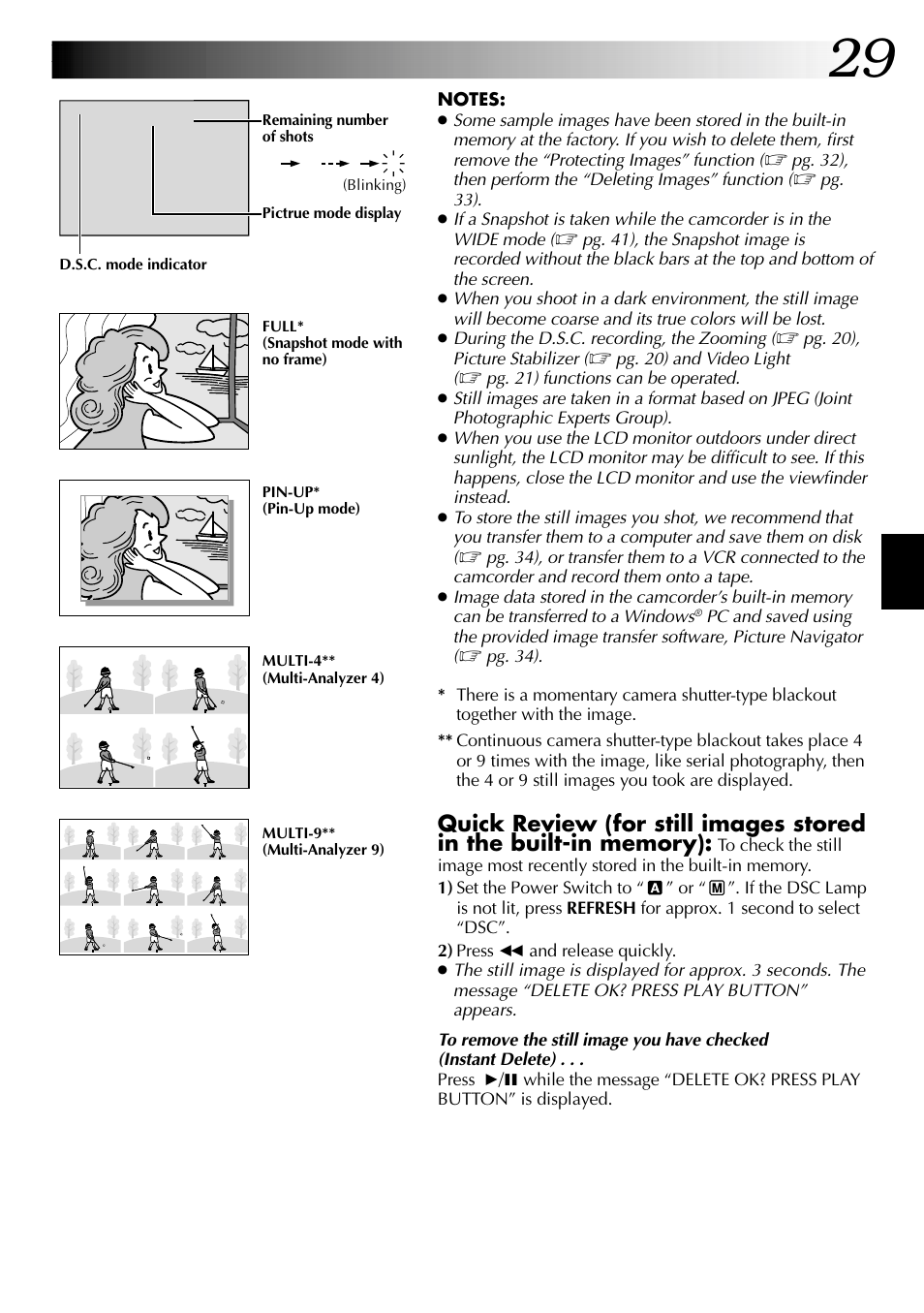 JVC COMPACT GR-SXM735 User Manual | Page 29 / 76