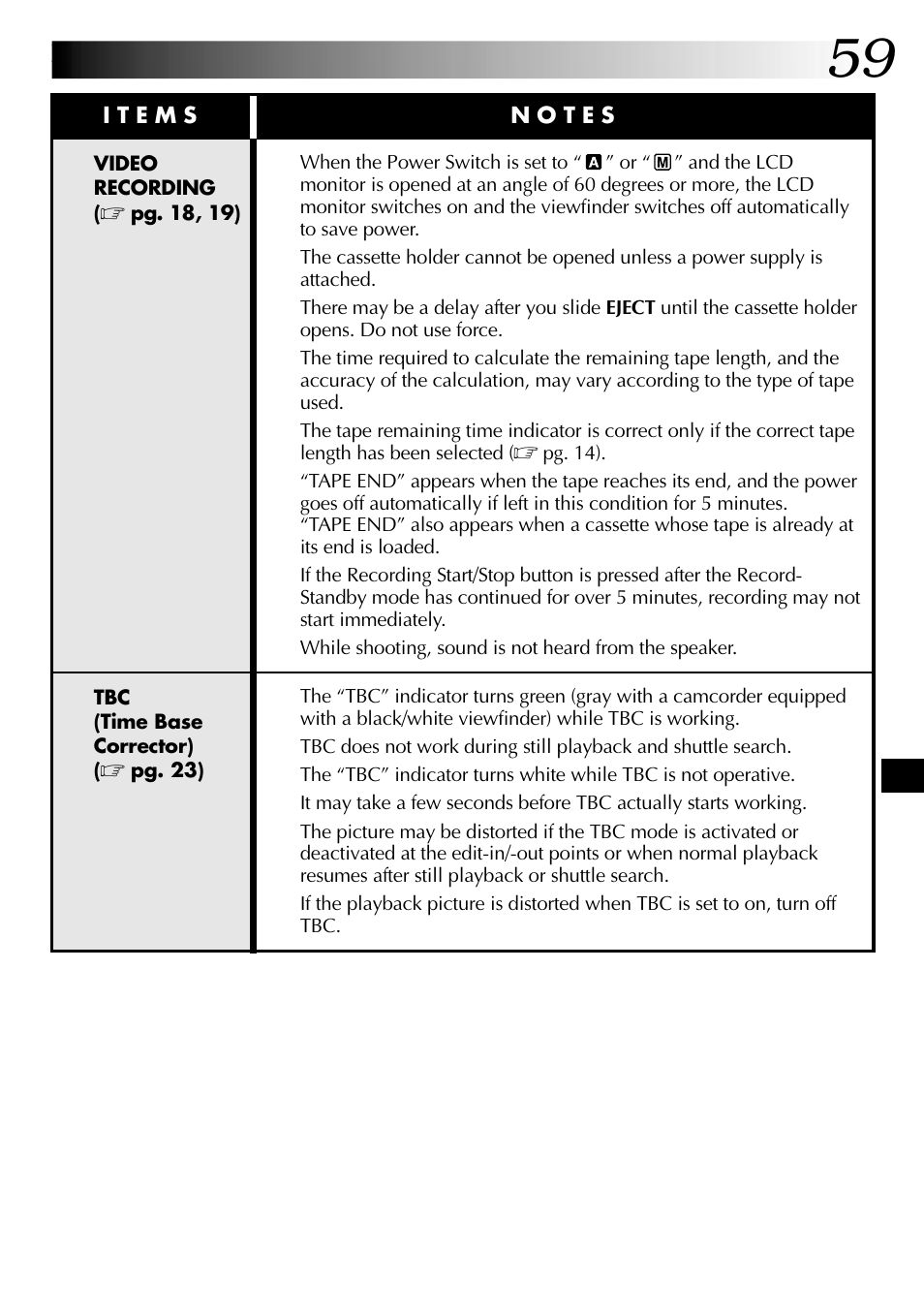 JVC COMPACT GR-SXM735 User Manual | Page 59 / 76