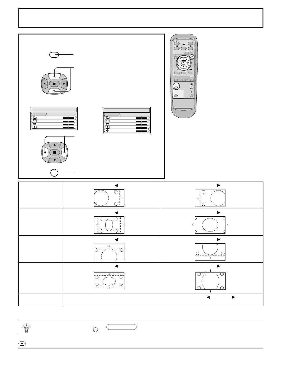 Adjusting picture position/size, Helpful hint, Normalization) | Adjusting screen, Normalize | JVC GD V502U User Manual | Page 20 / 40