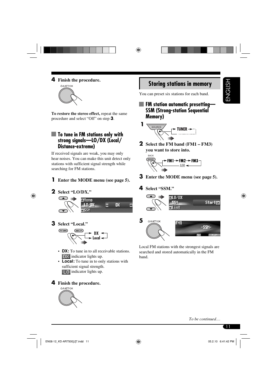 English 4 | JVC KD-AR7500 User Manual | Page 11 / 159