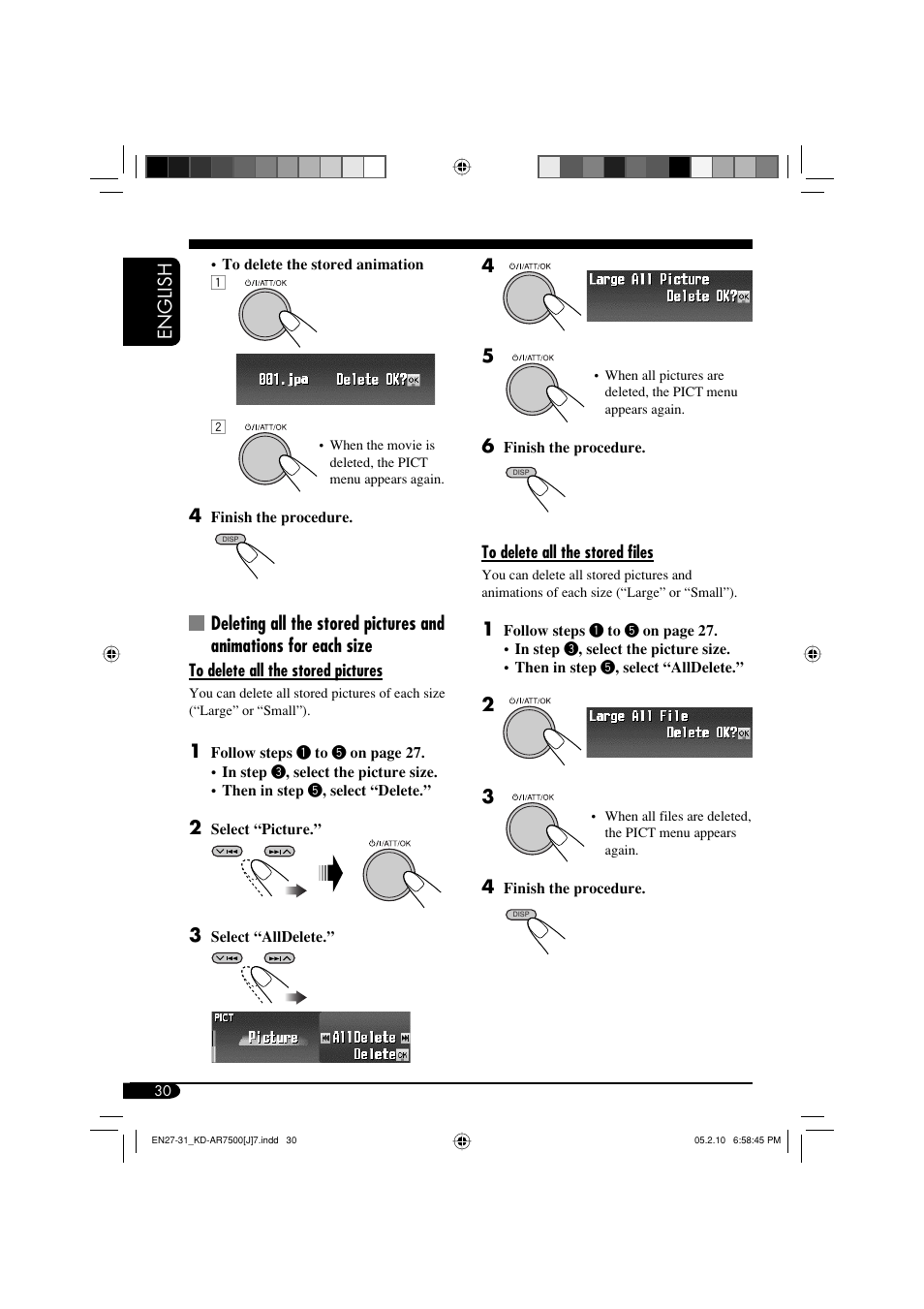 English | JVC KD-AR7500 User Manual | Page 30 / 159