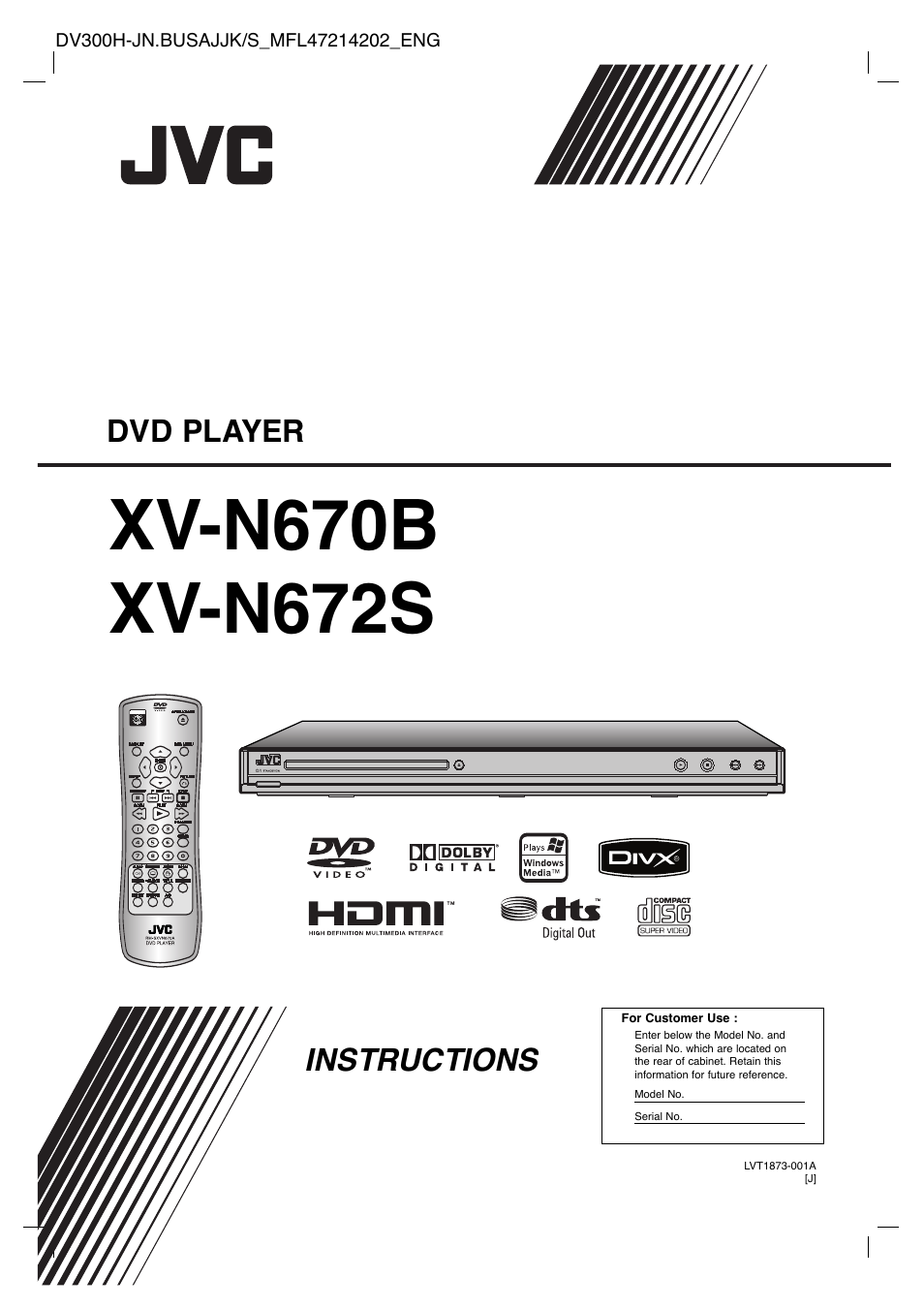 JVC XV-N672S User Manual | 28 pages