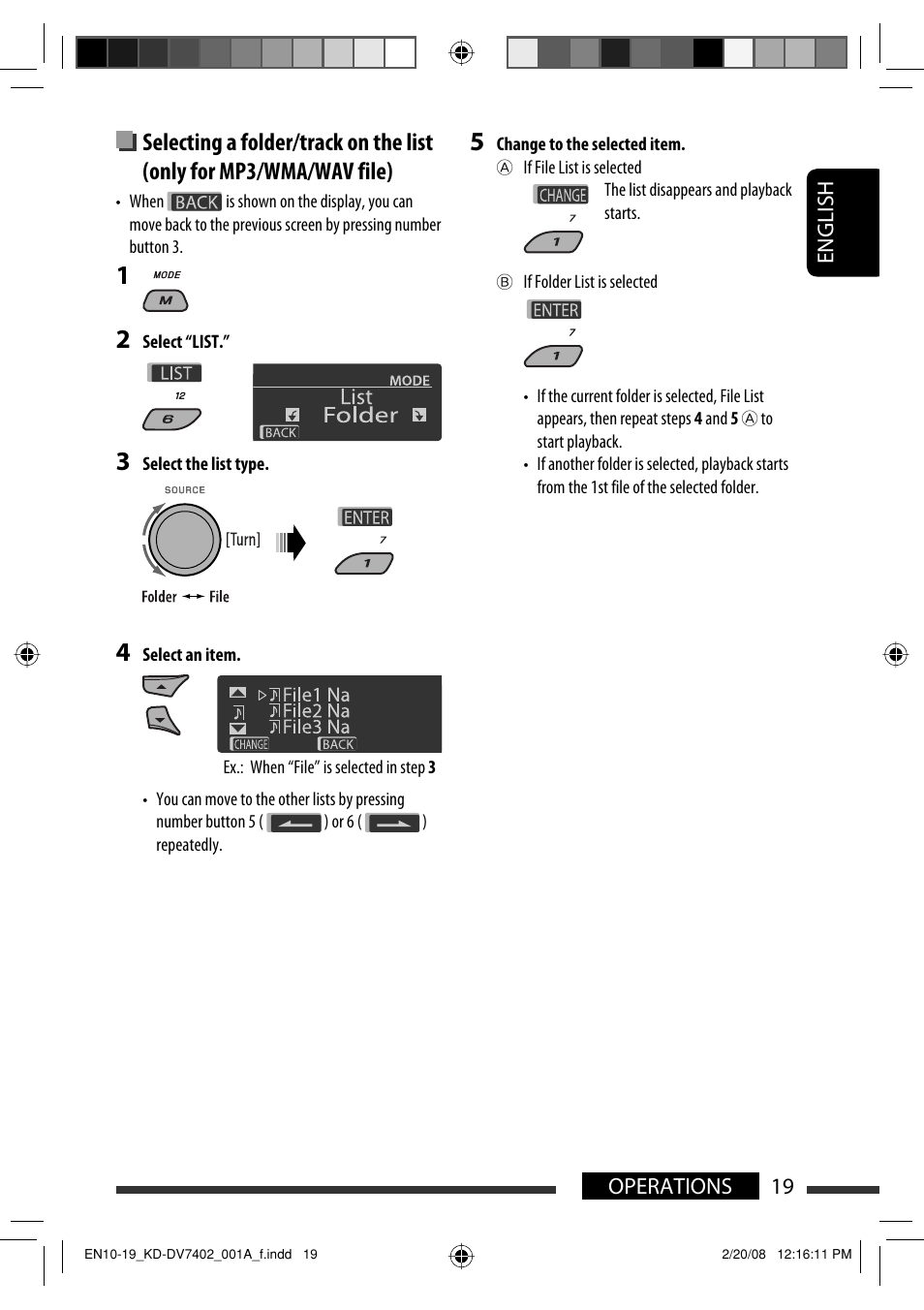 JVC DVD/CD Receiver KD-DV7401 User Manual | Page 19 / 267