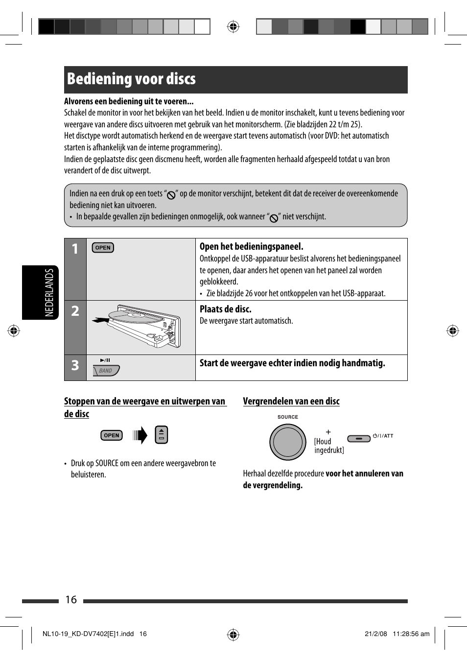 Bediening voor discs | JVC DVD/CD Receiver KD-DV7401 User Manual | Page 214 / 267