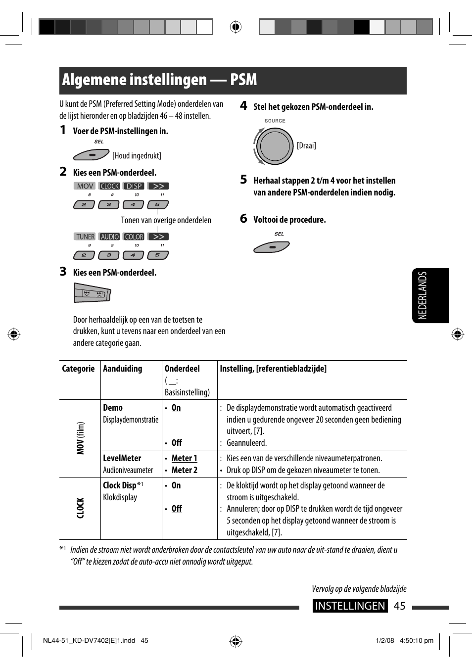 Algemene instellingen — psm | JVC DVD/CD Receiver KD-DV7401 User Manual | Page 243 / 267