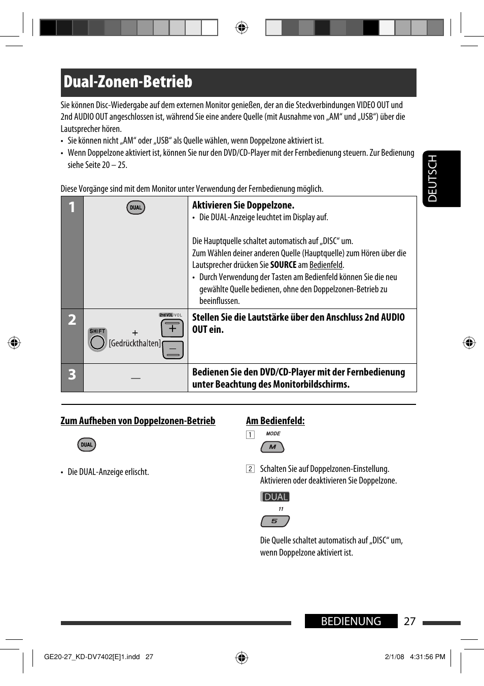 Dual-zonen-betrieb | JVC DVD/CD Receiver KD-DV7401 User Manual | Page 93 / 267