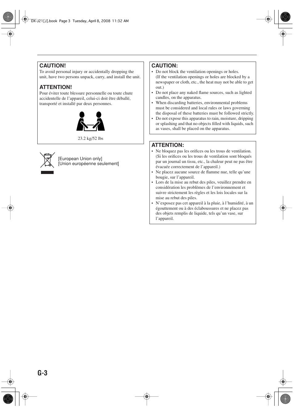 JVC CA-DXJ36 User Manual | Page 108 / 160