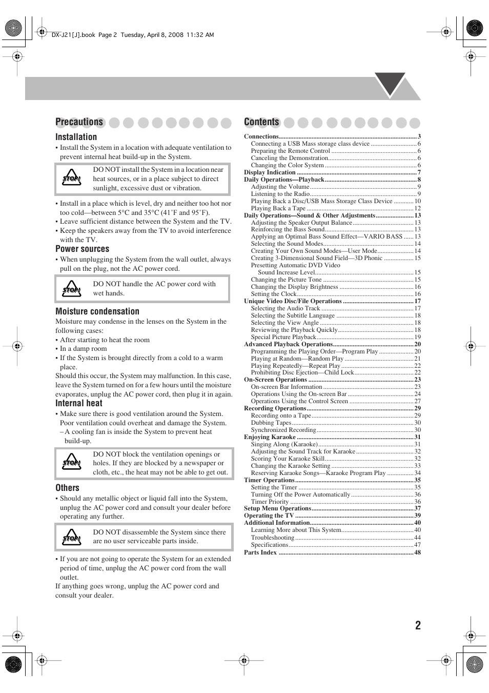 JVC CA-DXJ36 User Manual | Page 111 / 160