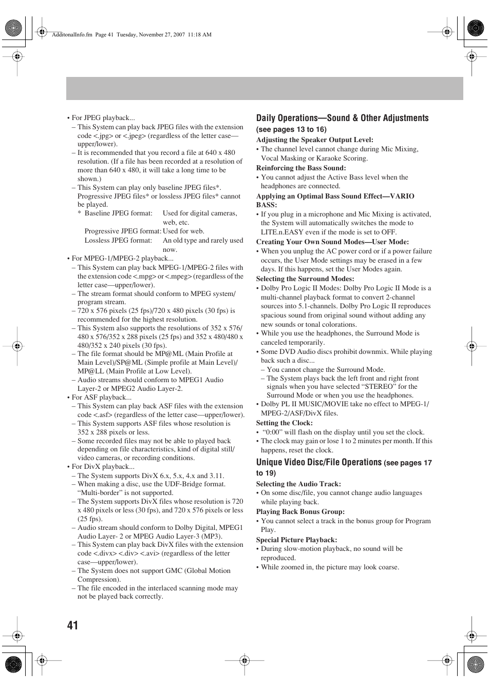 JVC CA-DXJ36 User Manual | Page 44 / 160