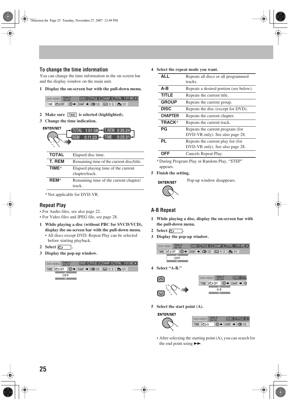 Repeat play, A-b repeat | JVC CA-DXJ36 User Manual | Page 80 / 160