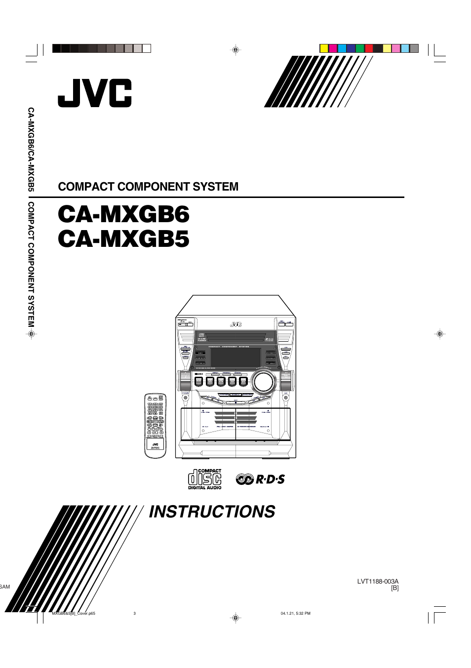 JVC CA-MXGB6 User Manual | 36 pages