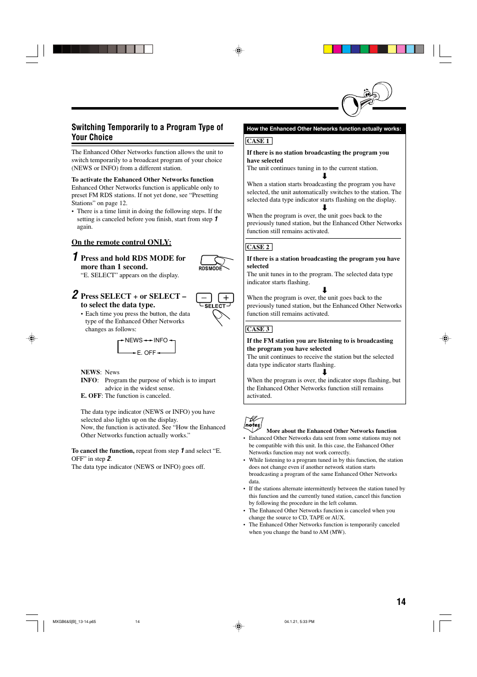 JVC CA-MXGB6 User Manual | Page 17 / 36