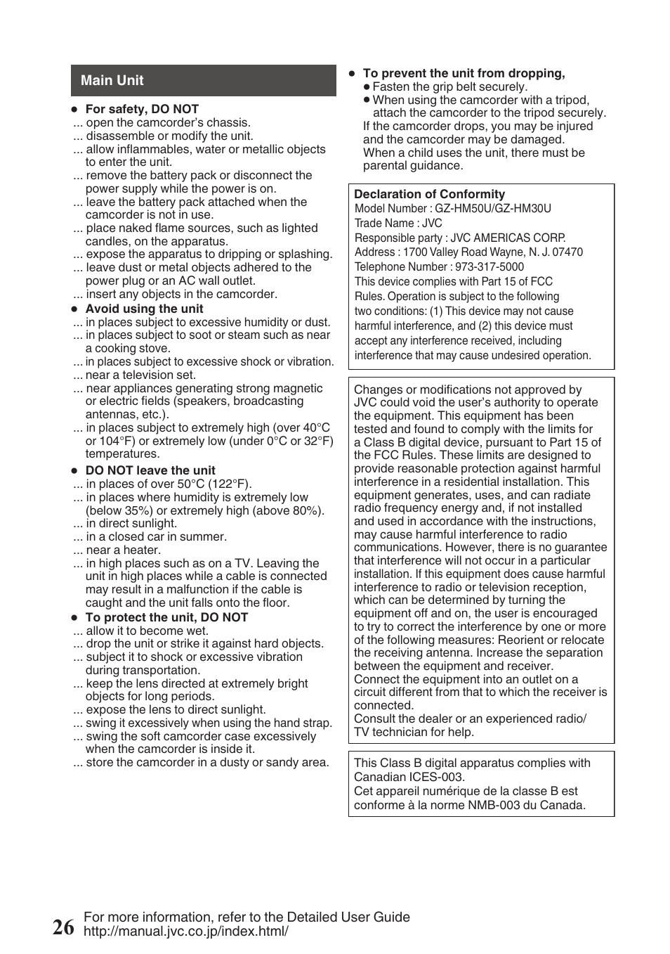 JVC Everio GZ-HM50U User Manual | Page 26 / 56