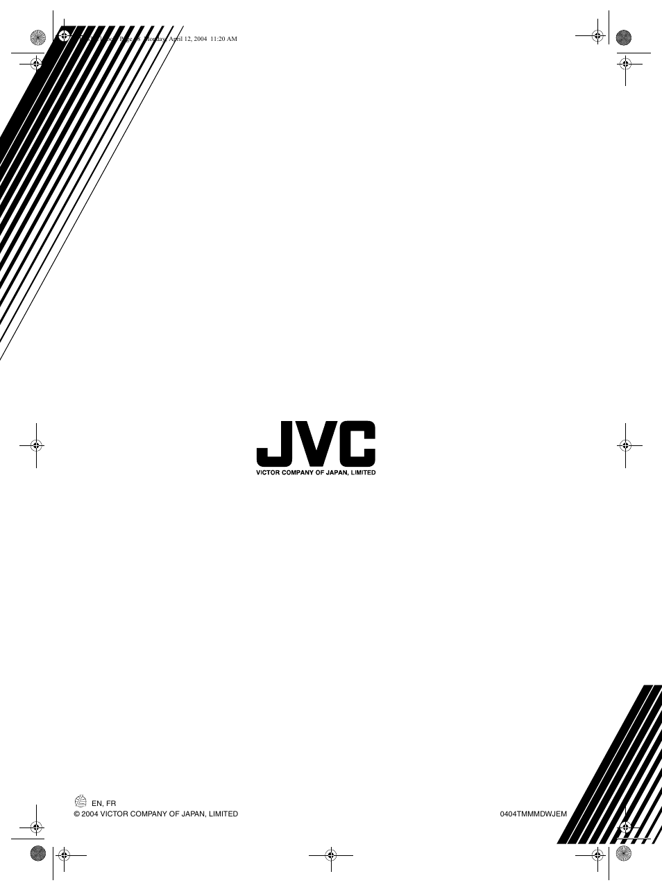 JVC TH-S2 User Manual | Page 44 / 44