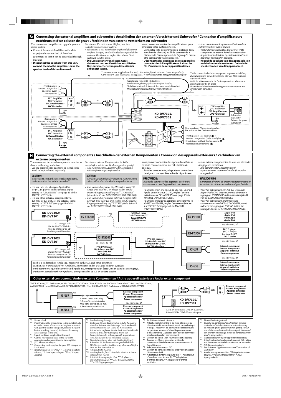 JVC KD-DV7302 User Manual | Page 6 / 6
