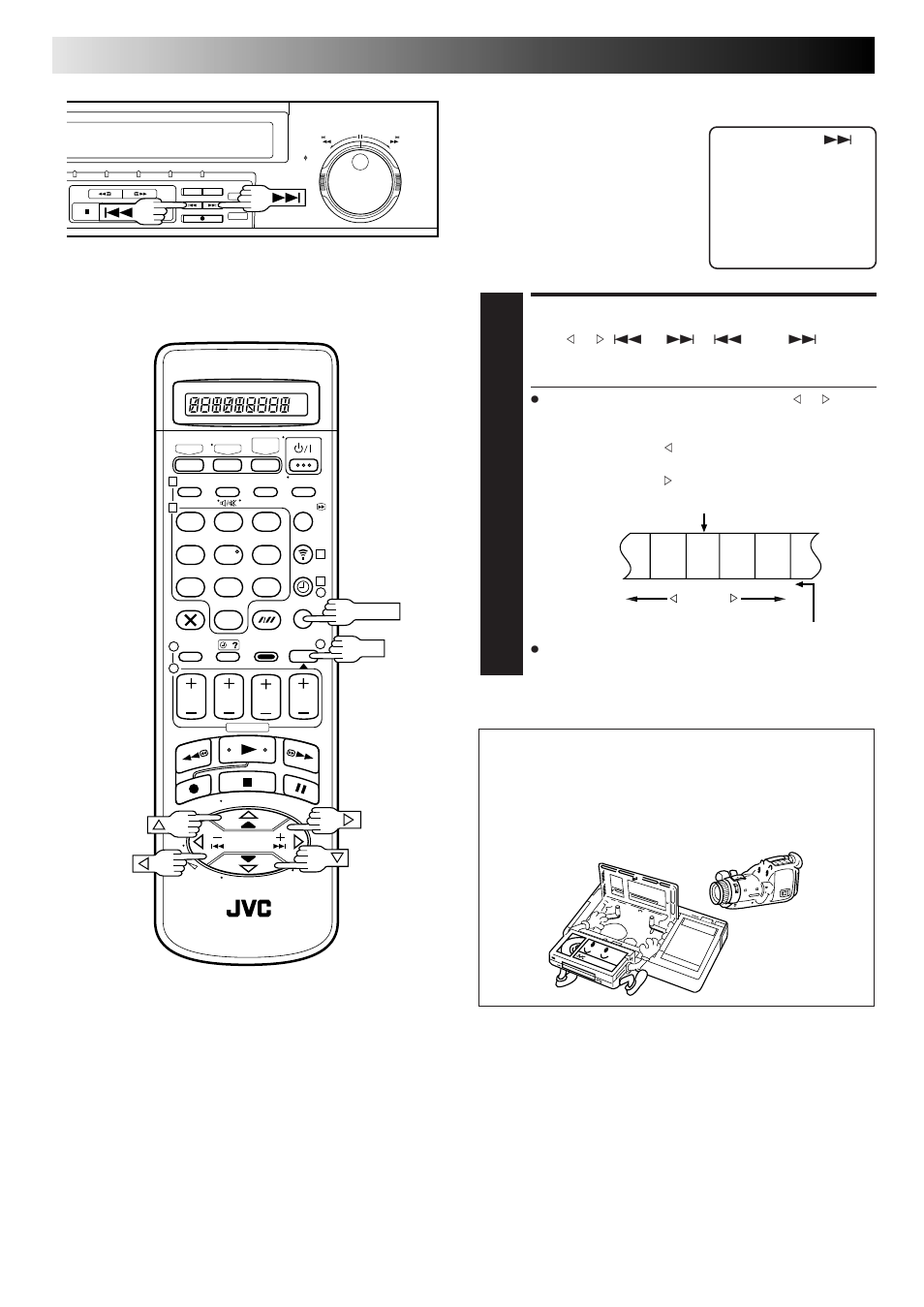 Activate index search, Playback (cont.), Index search | JVC HM-DR10000EU User Manual | Page 18 / 84
