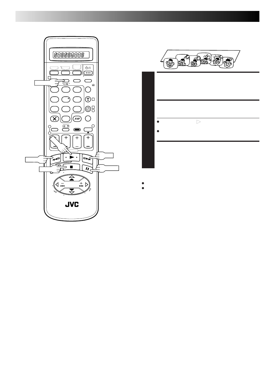 Start playback, Activate repeat playback, Stop playback | Playback (cont.), Repeat playback | JVC HM-DR10000EU User Manual | Page 20 / 84