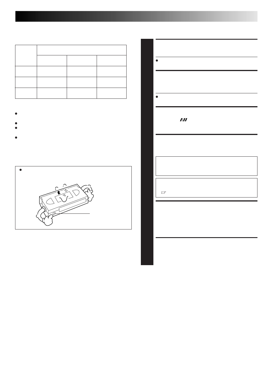 Load a cassette, Choose a programme, Set tape speed | Start recording, Pause/resume recording, Stop recording, S-vhs/vhs recording | JVC HM-DR10000EU User Manual | Page 23 / 84