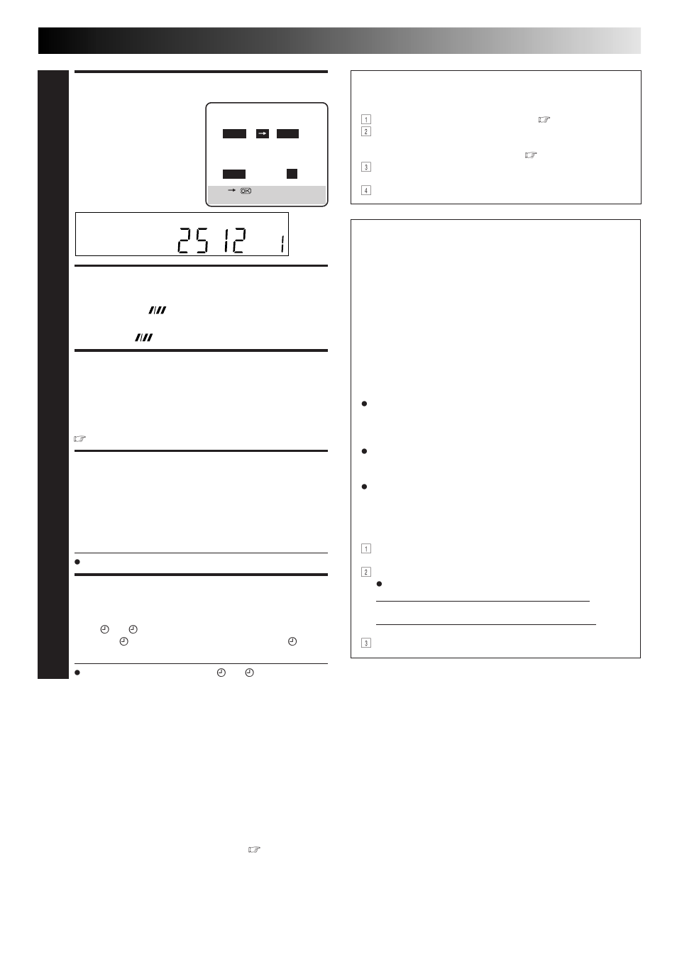 Enter channel position, Set tape speed, Set vps/pdc mode | Return to normal screen, Engage recorder’s timer mode, Vps/pdc recording | JVC HM-DR10000EU User Manual | Page 33 / 84