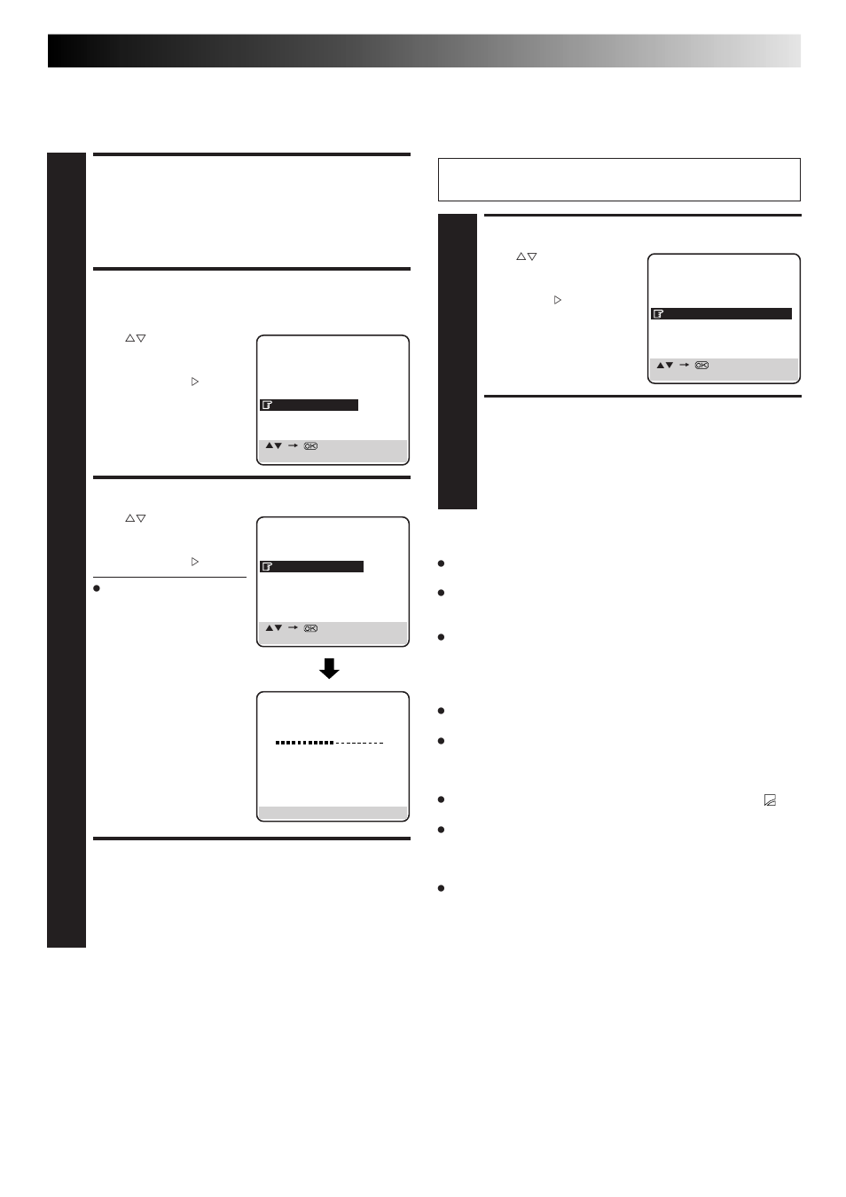 Access main menu screen, Access video navigation screen, Return to normal screen | Turn off navigation | JVC HM-DR10000EU User Manual | Page 39 / 84