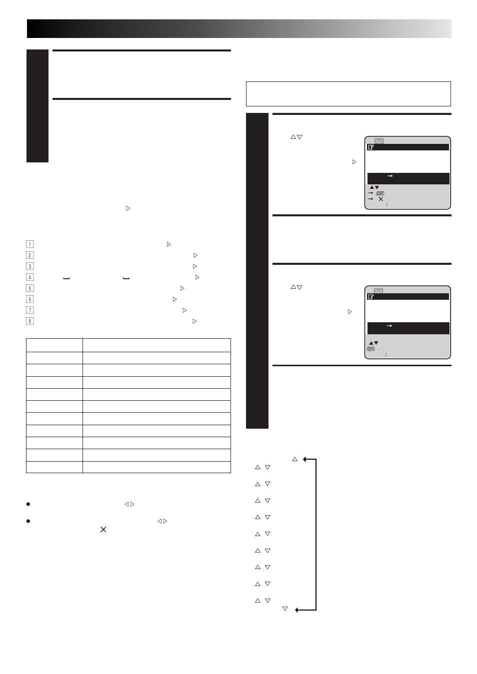 Select programme, Enter character, Select category | Return to normal screen, Edit programme title and category, Entering character, Choice of category | JVC HM-DR10000EU User Manual | Page 41 / 84