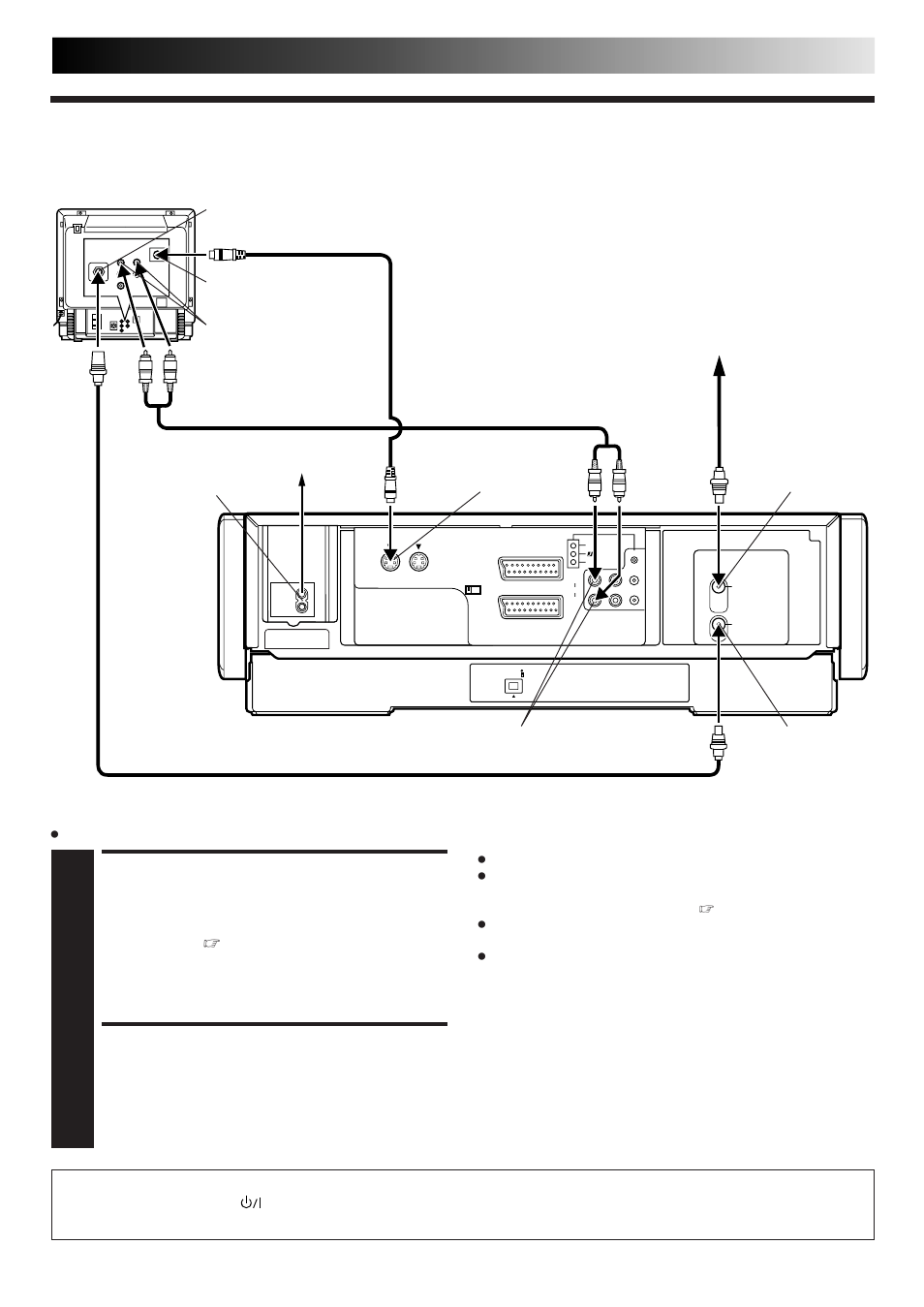S-video connection, Connect recorder to tv, Connect recorder to mains | JVC HM-DR10000EU User Manual | Page 5 / 84