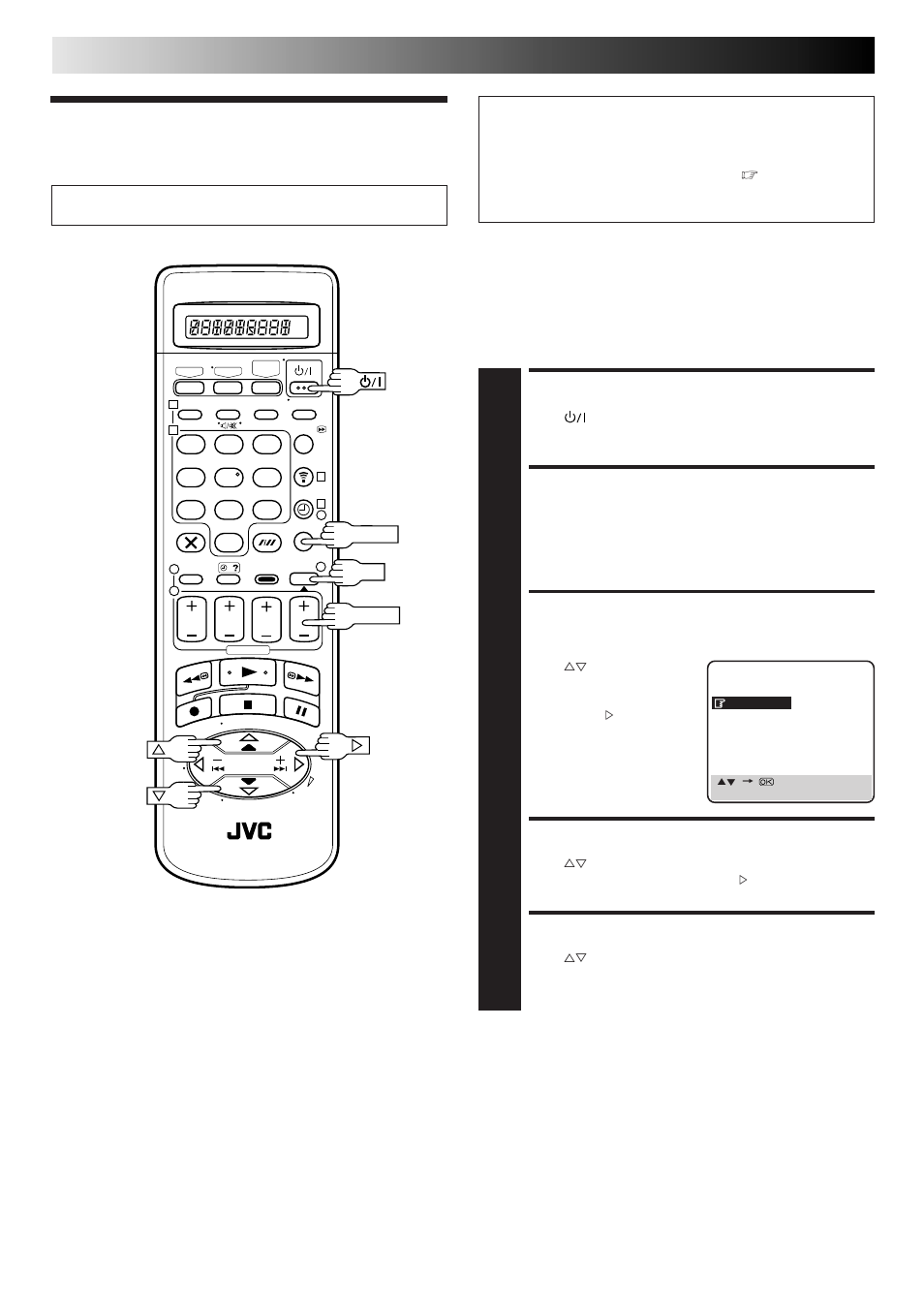 Tuner set, Turn on the recorder, Access main menu screen | Access auto ch set screen, Select country, Select language, Subsidiary settings, Auto channel set, Important | JVC HM-DR10000EU User Manual | Page 62 / 84