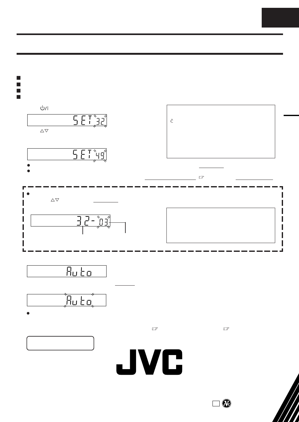 Auto set up, Referring to the display panel, Before you start please make sure that | JVC HM-DR10000EU User Manual | Page 84 / 84