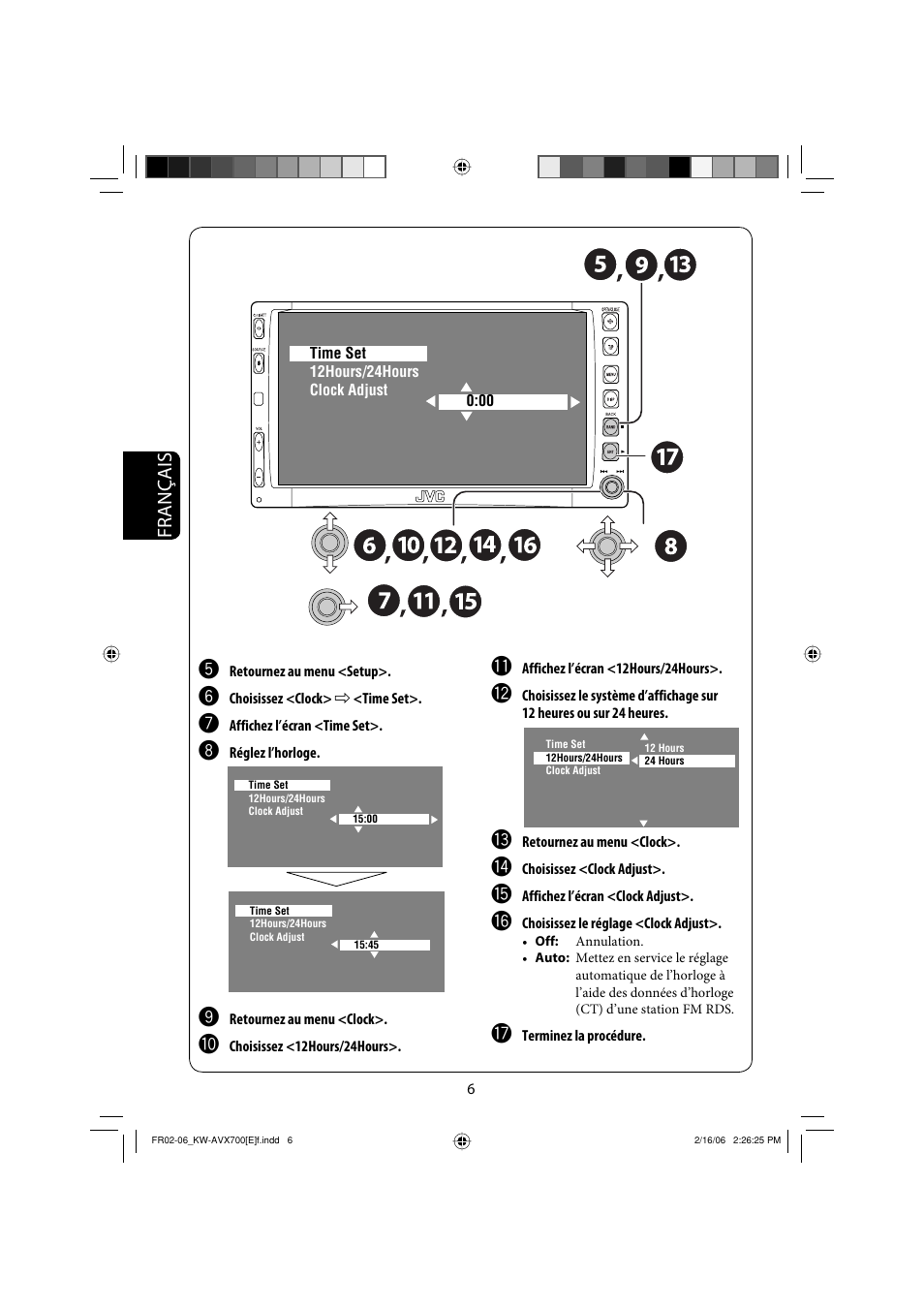 Français | JVC Exad KW-AVX 700 User Manual | Page 122 / 235