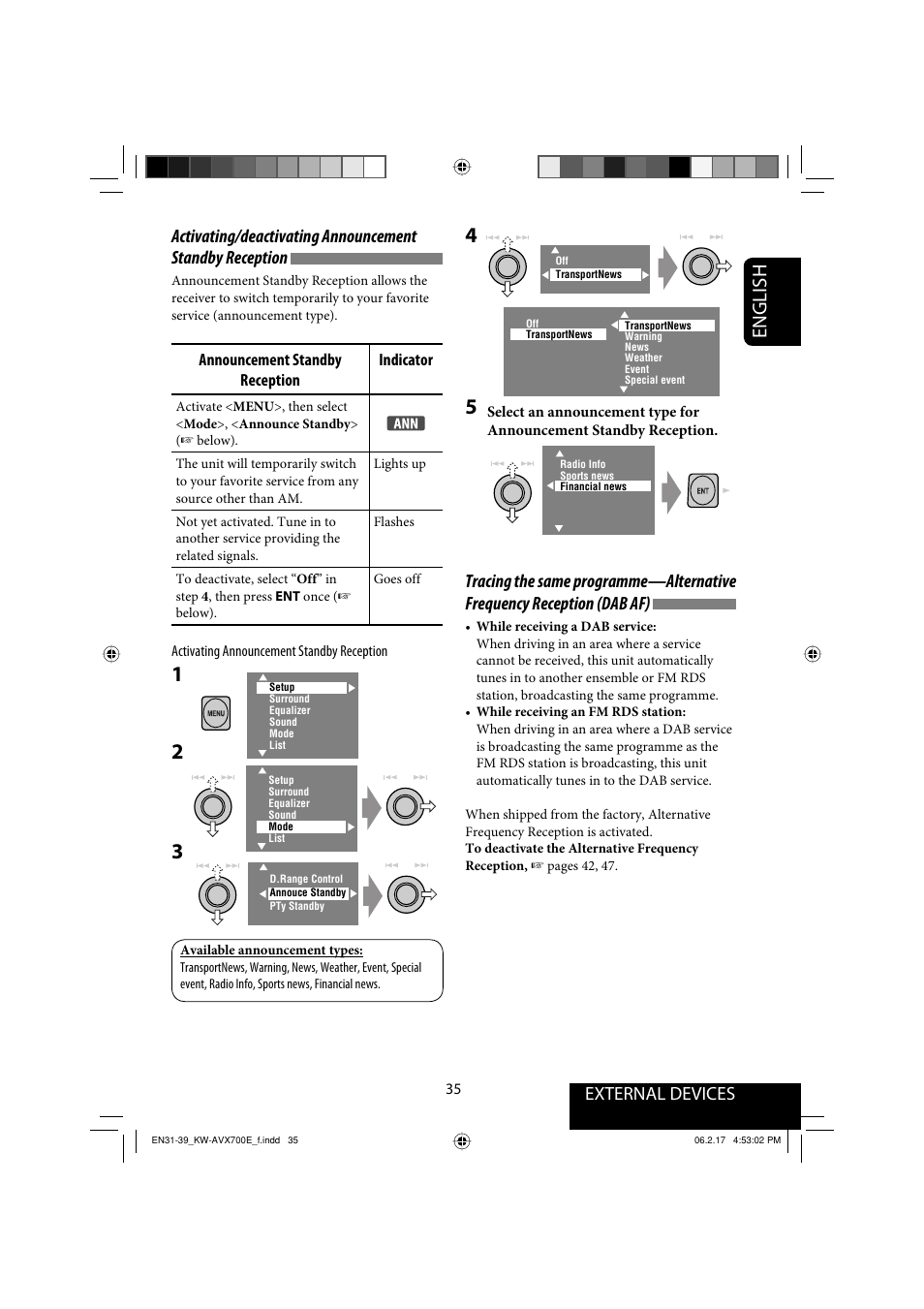 English | JVC Exad KW-AVX 700 User Manual | Page 35 / 235