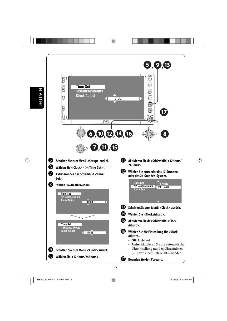 Deutsch | JVC Exad KW-AVX 700 User Manual | Page 64 / 235