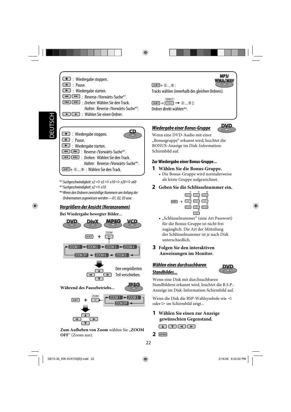 Deutsch | JVC Exad KW-AVX 700 User Manual | Page 80 / 235